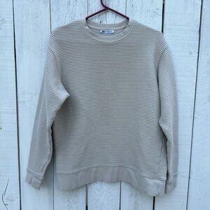 Men’s medium Zara sweater ribbed cream tan color